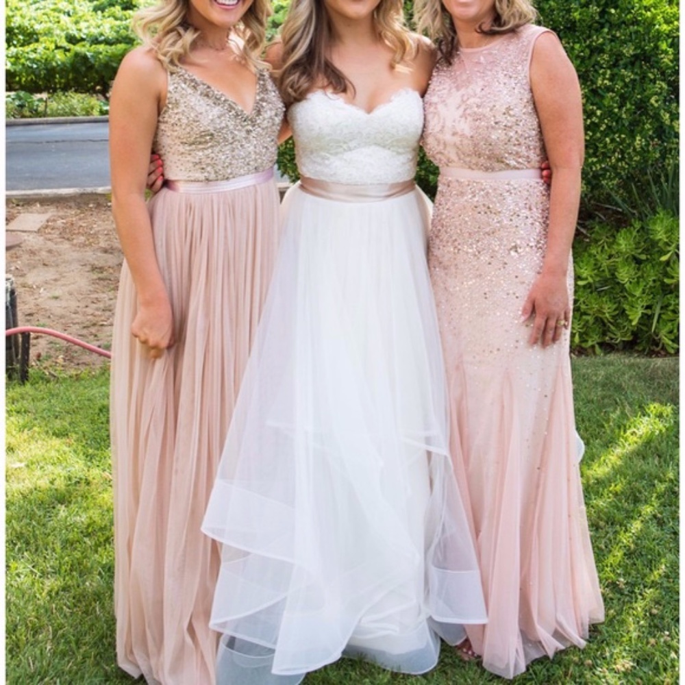Blush Adrianna Papell Gown